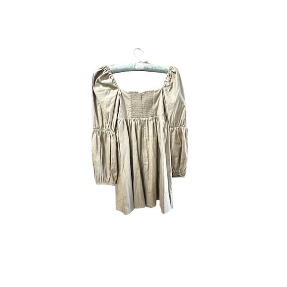 Reformation Women's Cream Cotton Blend Michaela Mini Dress Size 0 - Picture 4 of 9